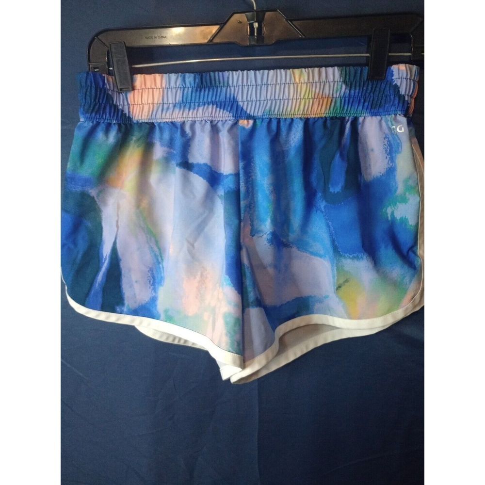 Lot Of 2- DSG Womens Blue Tie Dye/White Elastic Waist Activewear Shorts Size S